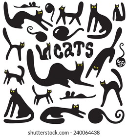 cats doodles