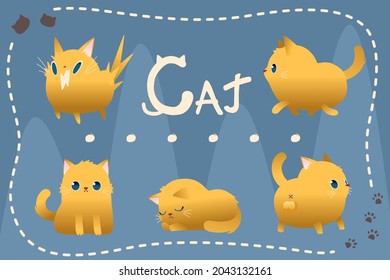 Cats dress up in ghost costumes Halloween.