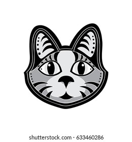 Cats face icon. Vector art