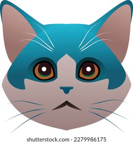 cat's face reaction or cat's face emoji
