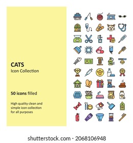 Cats Filled Icon
High quality clean and simple icon collection for all purposes.