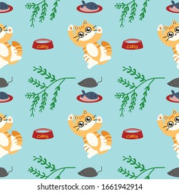 Vektorillustration und Blumenmuster 