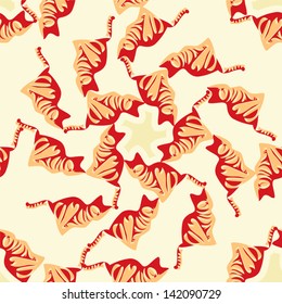 Cats and flowers swatch