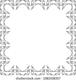 Cats. Frame, border for the design of postcards or web pages. Elements for decoration.