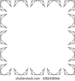 Cats. Frame, border for the design of postcards or web pages. Elements for decoration.