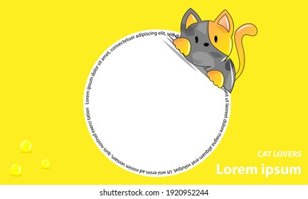 cats in full color. premium. background. cat love