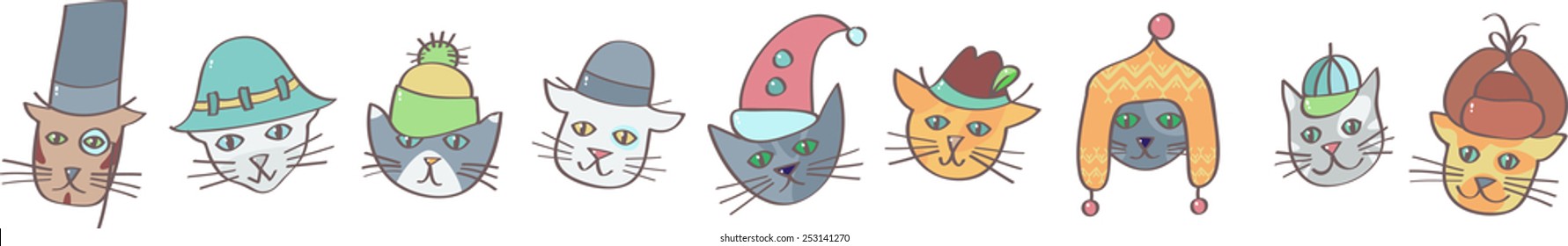 Cats in hats