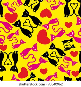 Cats with hearts