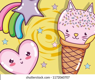 Cats and ice cream