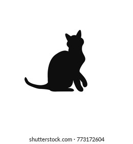 Cats, Isolated On White Background