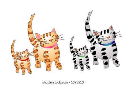 Cats and kittens