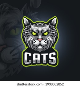 Cats logo in esport style