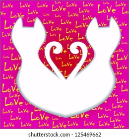 cats in love