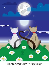 Cats in love