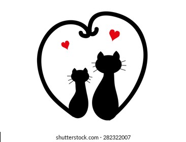 Cats in love