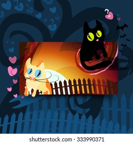 Cats in love