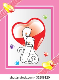 cats in love