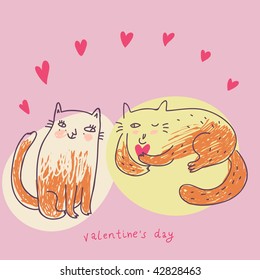 Cats in love