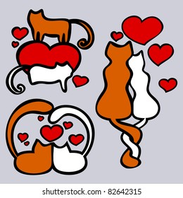 Cats in love