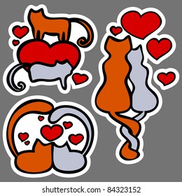 Cats in love