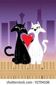 Cats in love