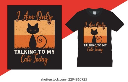 Cats lover t shirt design. Retro vintage t shirt for the gift.