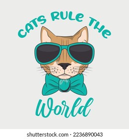 Cats lover theme, slogan graphics, and illustrations with patches for t-shirts and other uses.