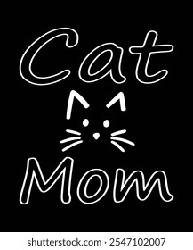 cats lover t-shirt design, cats mom t-shirt design, 