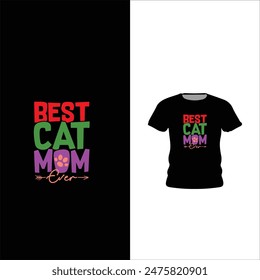 cats lover tshirt design template