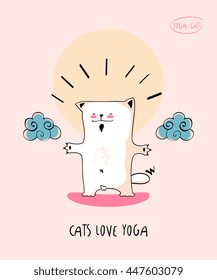 Cats Loves Yoga