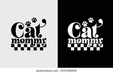 Gatos Mamá, Gato, Gatos, Gato negro, Gato lindo, Gráficos de mascotas, Artesanía del gato