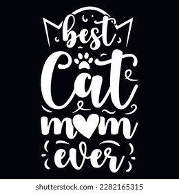 Cats moms best cats or cats and book typographic or graphics tshirt design