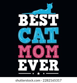 Cats moms best cats or cats and book typographic or graphics tshirt design