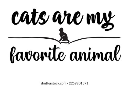 cats are my favorite animal svg