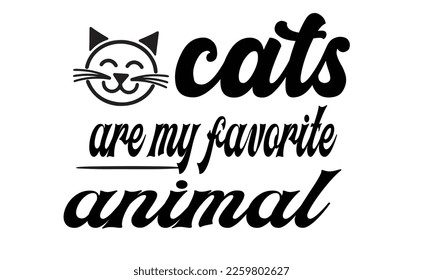 cats are my favorite animal svg