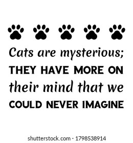  Cats are mysterious; they have more on their mind that we could never imagine Vector saying. White isolate