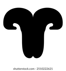 Cat's nose cat pet veterinary concept icon black color vector illustration image flat style