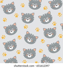 Cats pattern vector