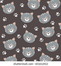 Cats pattern vector