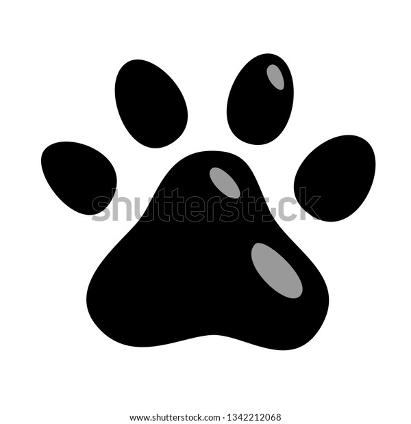 Cats Paw Icon Animals Cat Puppies Stock Vector (Royalty Free ...