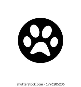 cat's paw icon vector illustration logo template