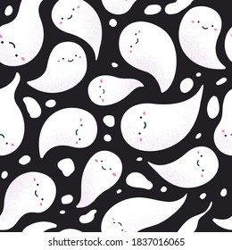 Cats Paw Print. Vector seamless pattern. Endless texture can be used for wallpaper, printing on fabric, paper, scrapbooking. Animal footprint. Cat, dog, pet
