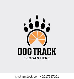 Cat's paw vector footprints. Dog, animal, puppy silhouette icon, logo isolated on white background