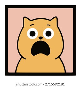 Gatos en marcos de imágenes Foto de color plano Ilustración vectorial Plantilla Diseño