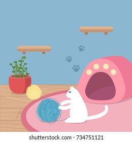 cat's playing