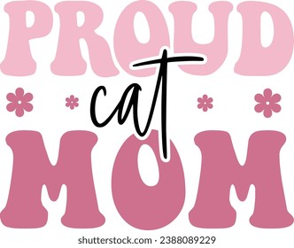 cats retro design and digital download