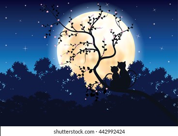 17,709 Drawings of night sky with trees Images, Stock Photos & Vectors ...