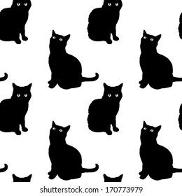 Cats Seamless Pattern