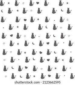 patrón sin fisuras para gatos. gatos perfectamente geniales como fondo, sitio web, portada de libros, banners, fondos de pantalla, empaque. estilo plano.