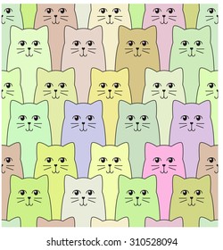 cats seamless pattern for your design